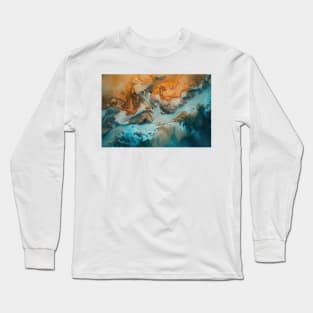 Iceland from above - Aerial Landscape Photography Long Sleeve T-Shirt